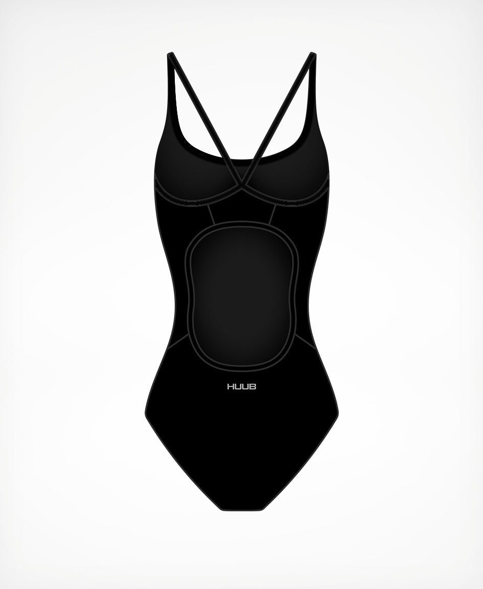 HUUB Soundwave Costume – Reversible women’s swim costume, Ruth Astle design, Carvico chlorine resistant, performance.