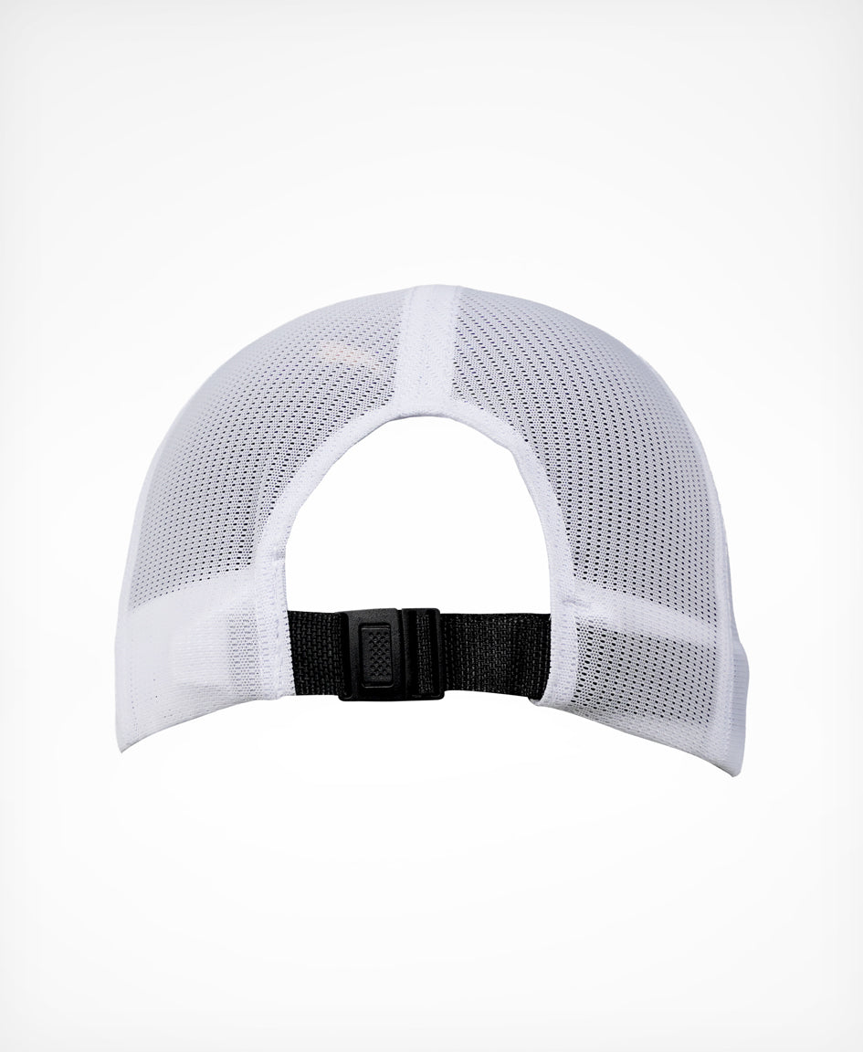 HUUB Running Baseball Cap – Black White or Black Steel Blue, mesh racing trucker, lightweight.