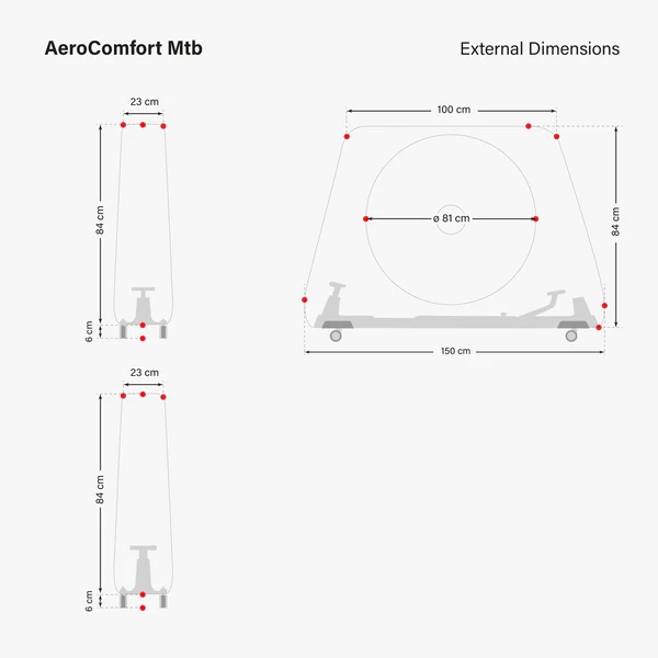Aerocomfort MTB - Sac de voyage pour VTT