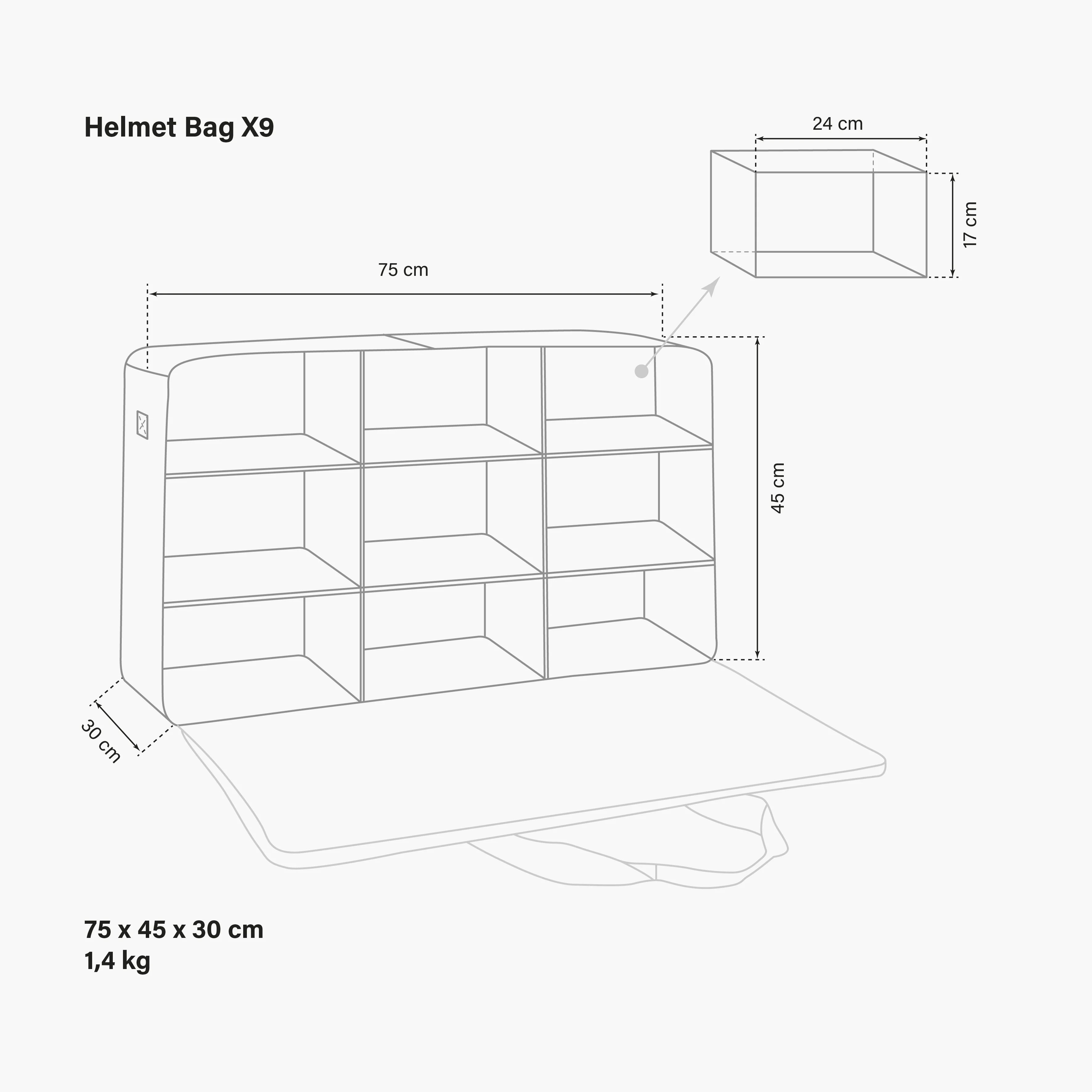 Sac pour casque de vélo 9X