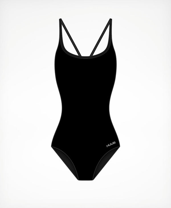 HUUB Soundwave Costume – Reversible women’s swim costume, Ruth Astle design, Carvico chlorine resistant, performance.