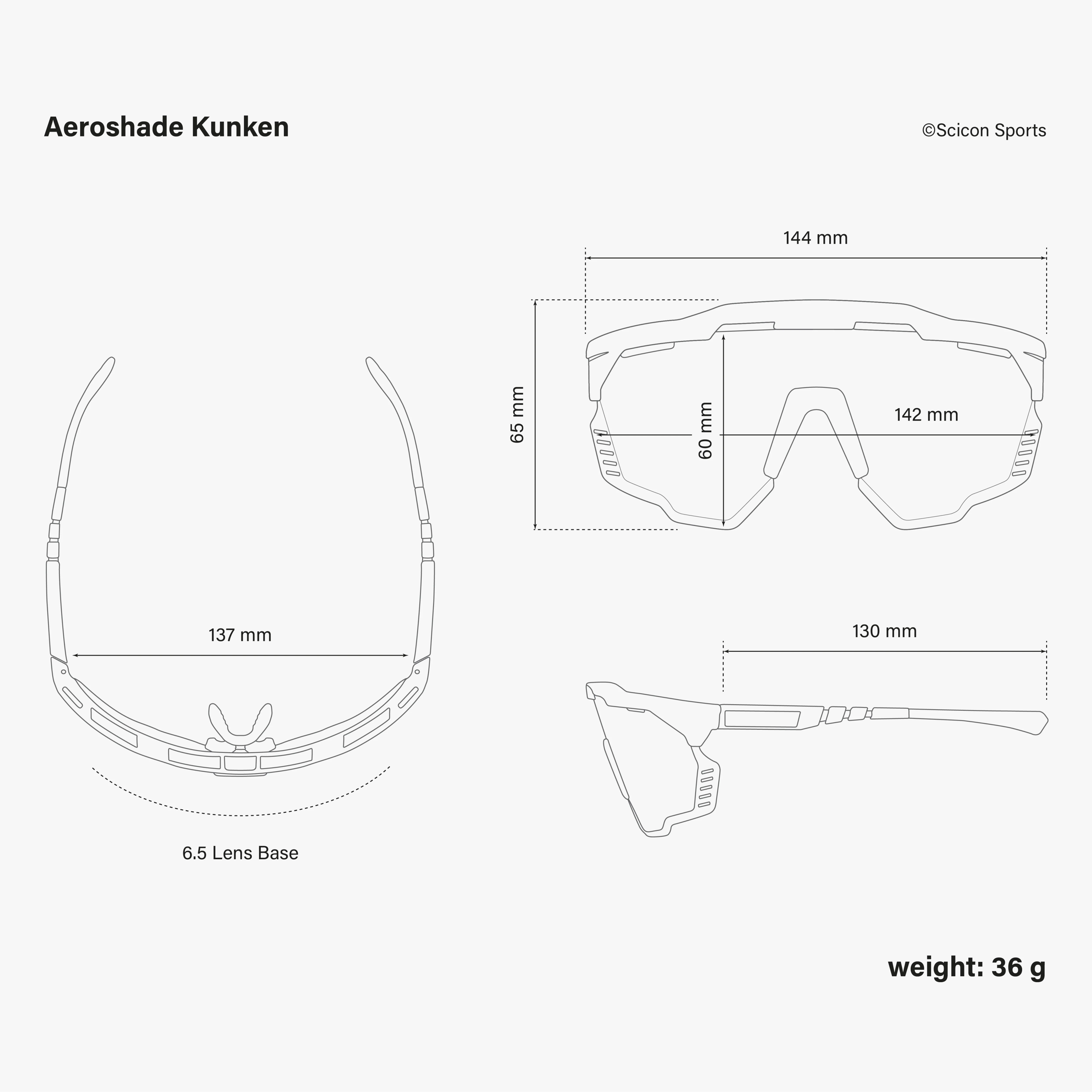 AEROSHADE KUNKEN - Lunettes de soleil sport haute performance