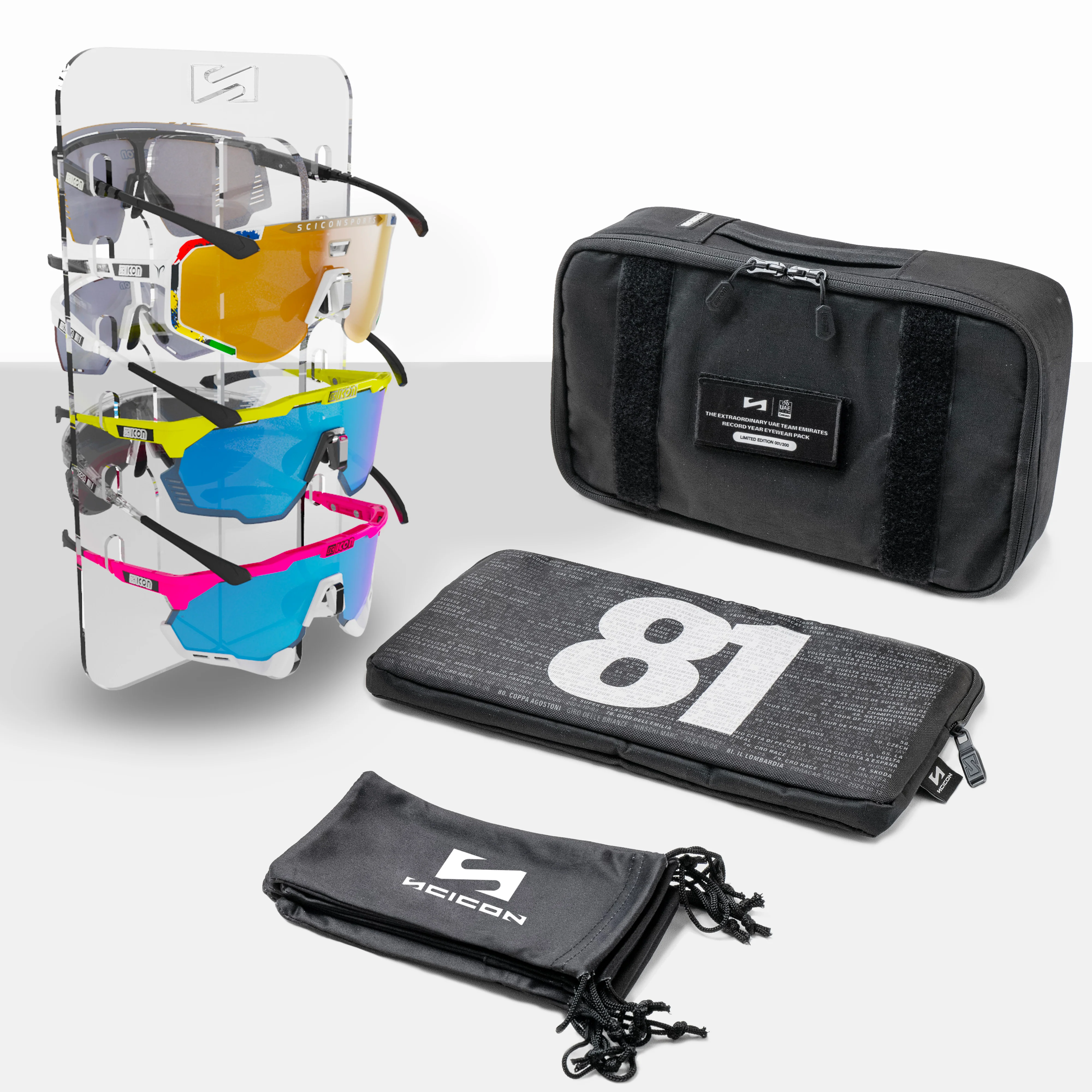 Boîte de célébration UAE Team Emirates 2024 - Pack de lunettes exclusif