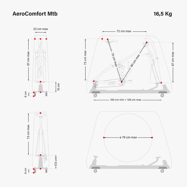 Aerocomfort MTB - Sac de voyage pour VTT