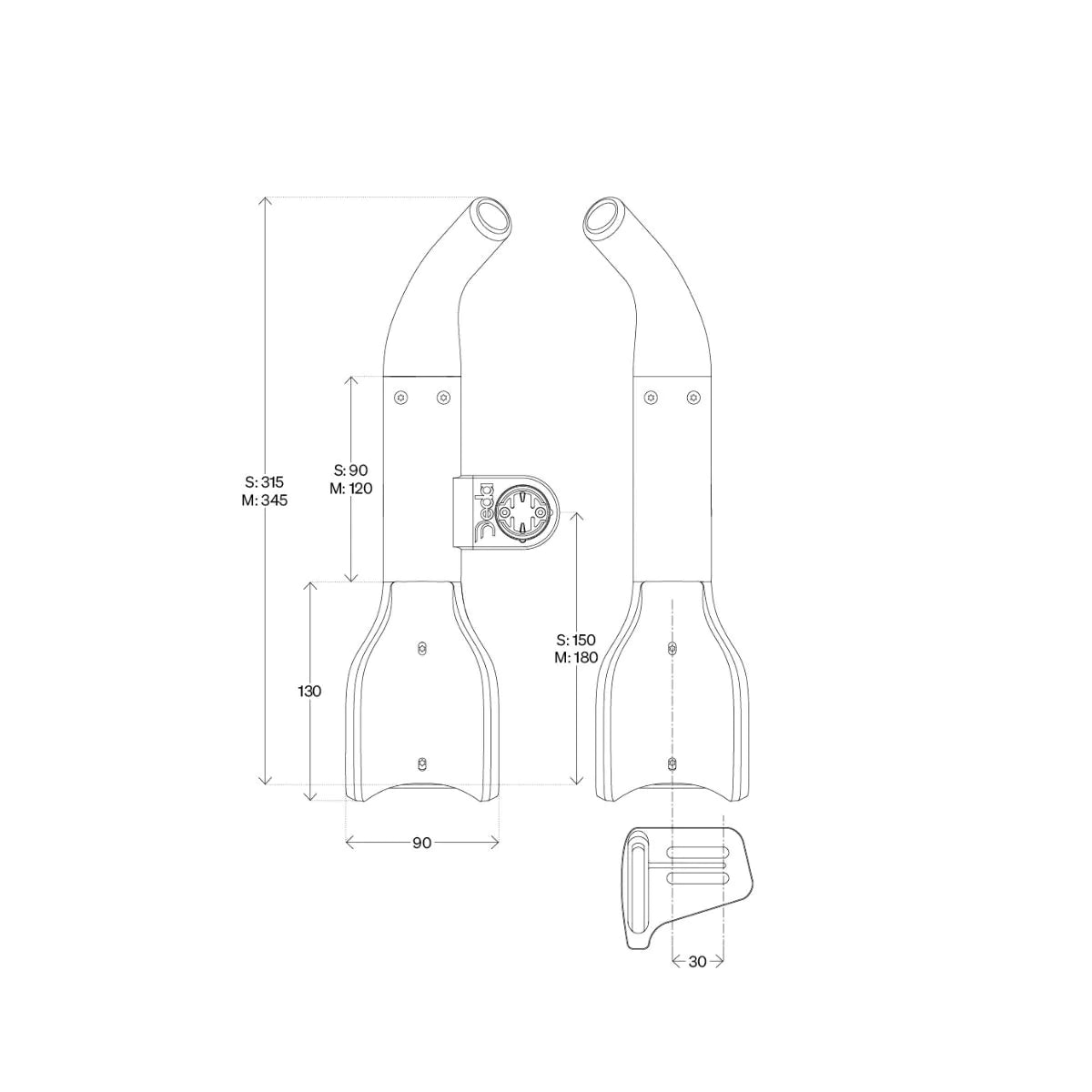 Jet2 Hydro Handlebar Extensions – aerodynamic hydroformed TT bars, integrated armrests, electronic shifter compatible, pro time trial.