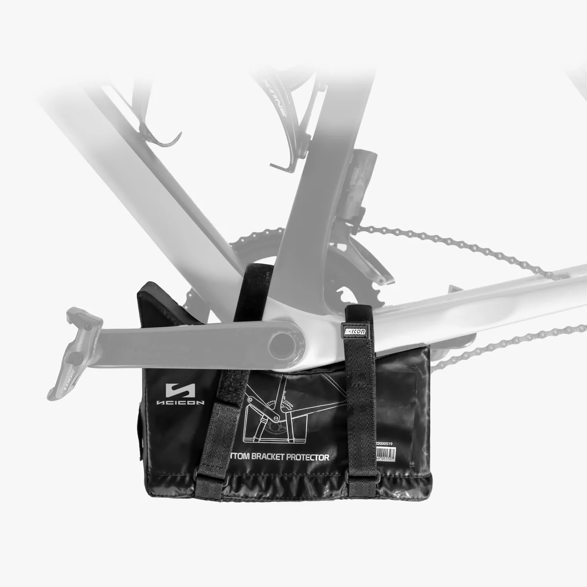 Scicon bottom bracket protector with durable material and snug fit, designed to safeguard bike bottom brackets during transport and storage.