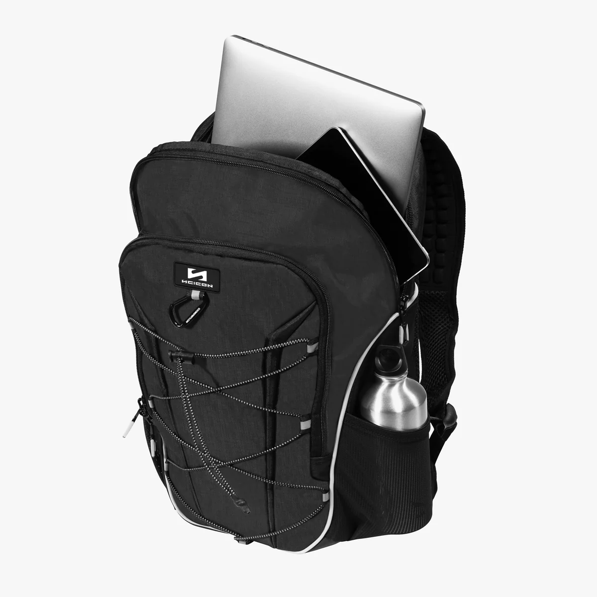 Scicon Compact Sport Backpack 25L showing multiple compartments, adjustable straps, and durable material for active use